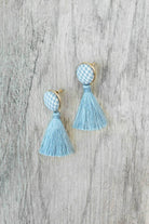 The Southern Prep Earrings In Light Blue - Final Sale - Shop The Soho (4118646030432)