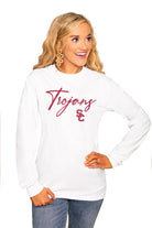 USC Trojans "Win the Day" Luxe Boyfriend Crew Tee - Shop The Soho