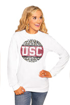 Usc Trojans "Scoop & Score" Luxe Boyfriend Crew Tee - Shop The Soho